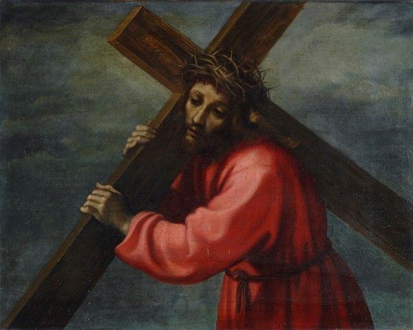 Attr. a Francesco Curradi - Cristo portacroce