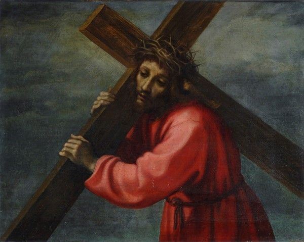 Attr. a Francesco Curradi - Cristo Portacroce