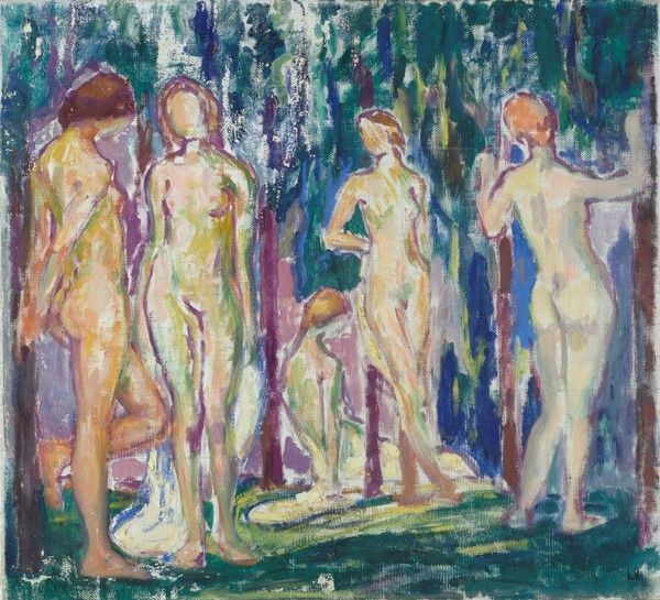 Attr. a Enrico Ludolf Verworner - Nudi
