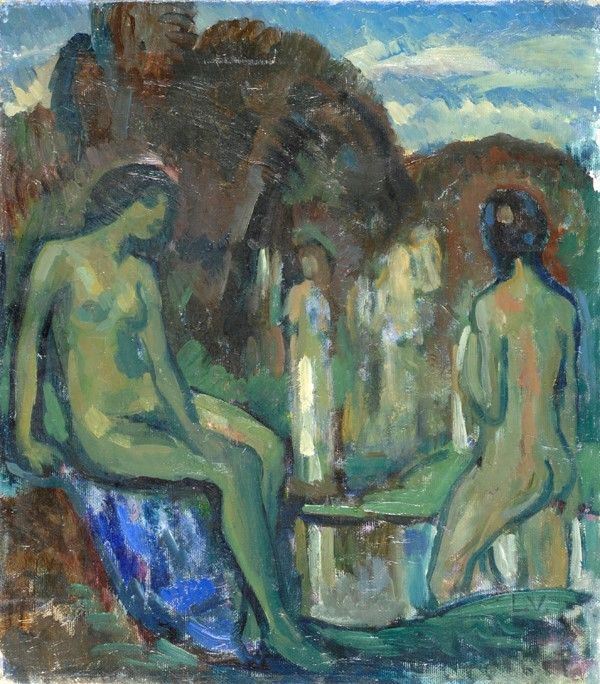 Attr. a Enrico Ludolf Verworner - Bagnanti