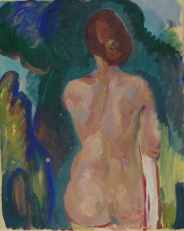 Attr. a Enrico Ludolf Verworner - Nudo di schiena