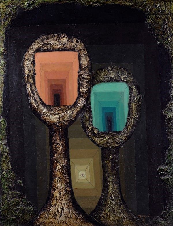 Andrea Raccagni : La coppia  (1994)  - Olio su tela - Auction Autori dell'800-900, Moderni e Contemporanei, Grafica ed Edizioni - I - Galleria Pananti Casa d'Aste
