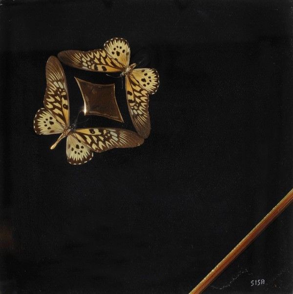 SISA : Senza titolo  - Collage polimaterico - Auction STORART: Dipinti, oggetti, arredi dal XVII al XX sec. - II - Galleria Pananti Casa d'Aste