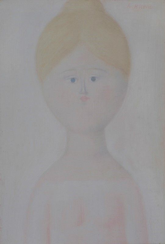 Antonio Bueno : Ragazza  - Olio su faesite - Auction Autori dell'800-900, Moderni e Contemporanei, Grafica ed Edizioni - I - Galleria Pananti Casa d'Aste