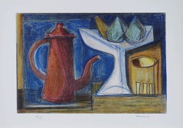 Gualtiero Nativi : Natura morta  (1979)  - Litografia - Auction Autori dell'800-900, Moderni e Contemporanei, Grafica ed Edizioni - I - Galleria Pananti Casa d'Aste