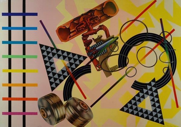 Peter Phillips : Senza titolo  (1974)  - Serigrafia su tela - Auction Autori dell'800-900, Moderni e Contemporanei, Grafica ed Edizioni - I - Galleria Pananti Casa d'Aste
