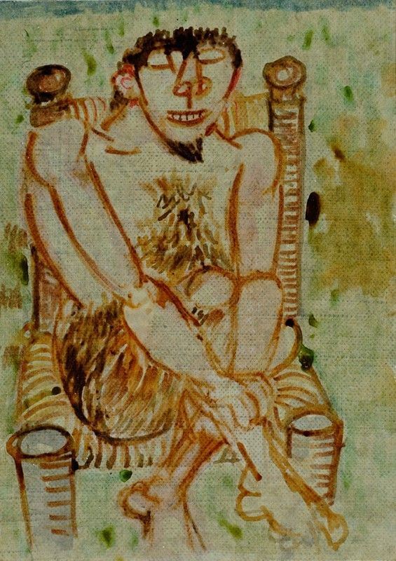 Giuseppe Migneco - Figura seduta