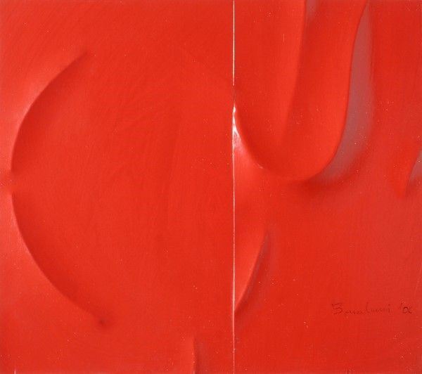 Agostino Bonalumi : Senza titolo  (2006)  - Acrilico su cartoncino estroflesso - Asta Autori dell'800-900, Moderni e Contemporanei, Grafica ed Edizioni - I - Galleria Pananti Casa d'Aste
