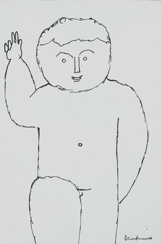 Venturino Venturi : Bambino  - China su carta - Asta ASTA A TEMPO - Autori dell'800-900, Moderni e Contemporanei, Grafica ed Edizioni - I - Galleria Pananti Casa d'Aste