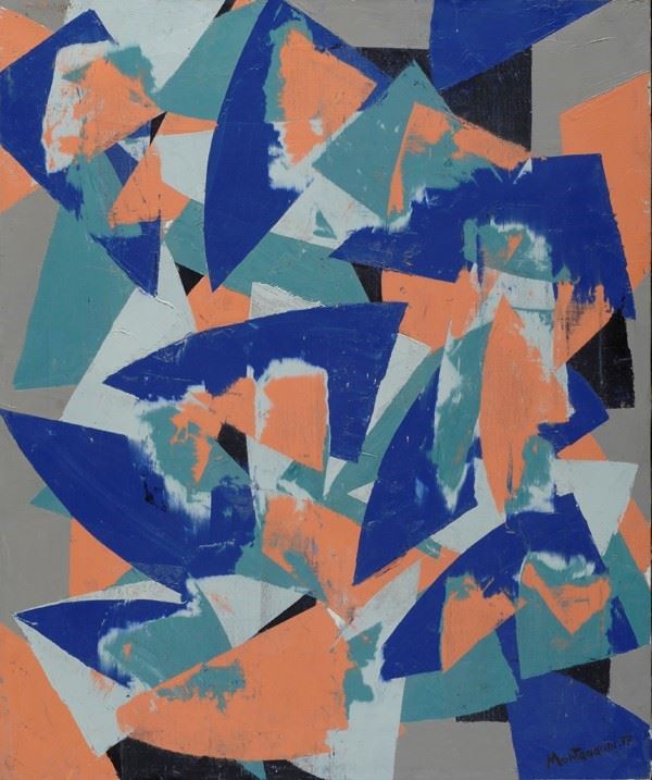Luigi Montanarini : Composizione  (1977)  - Olio su tela - Asta Autori dell'800-900, Arte moderna e contemporanea - I - Galleria Pananti Casa d'Aste