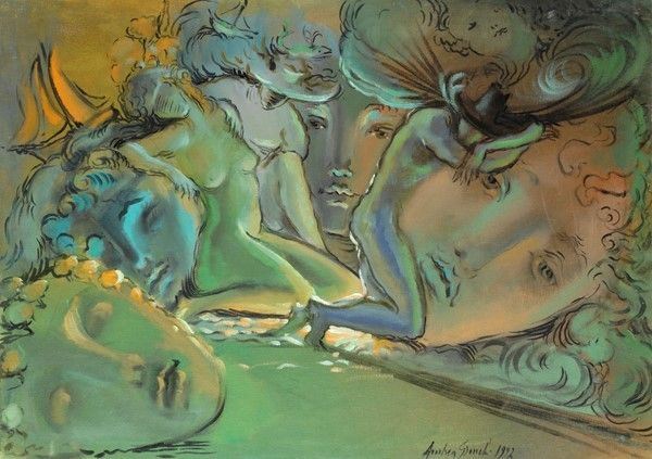 Andrea Granchi : Senza titolo  (1992)  - Olio su tela - Auction STORART: Dipinti, oggetti, arredi dal XVII al XX sec. - II - Galleria Pananti Casa d'Aste