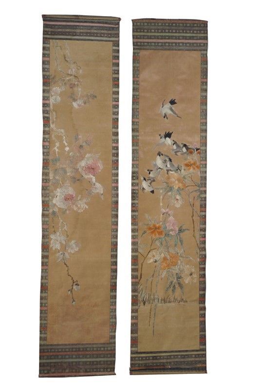 Coppia di scroll  - Asta Antiquariato - mobili, dipinti e oggetti di arredo - Galleria Pananti Casa d'Aste