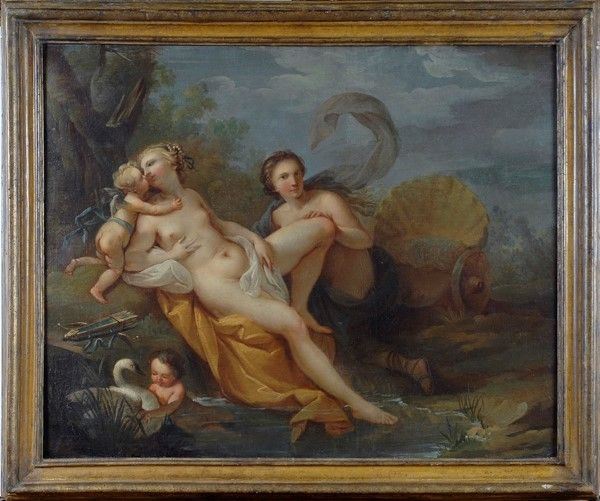Maniera di Charles-Joseph Natoire - Il bagno di Venere