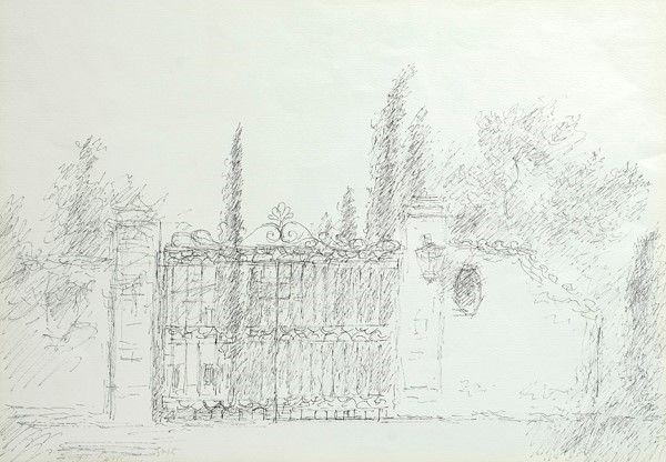 Michele Cascella - Il cancello