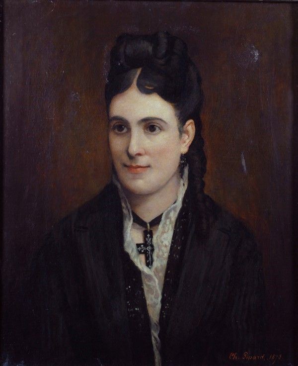 Charles Pipard - Ritratto di giovane donna