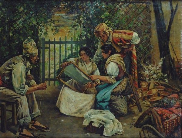 Scuola Sivigliana, XIX sec. - Il ricamo