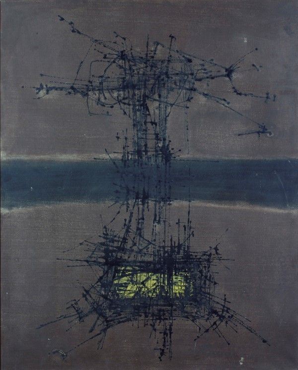Elio Marchegiani : Organicità costruttiva  - Acrilico su tela - Asta Autori dell'800-900, Moderni e Contemporanei, Grafica ed Edizioni - Galleria Pananti Casa d'Aste