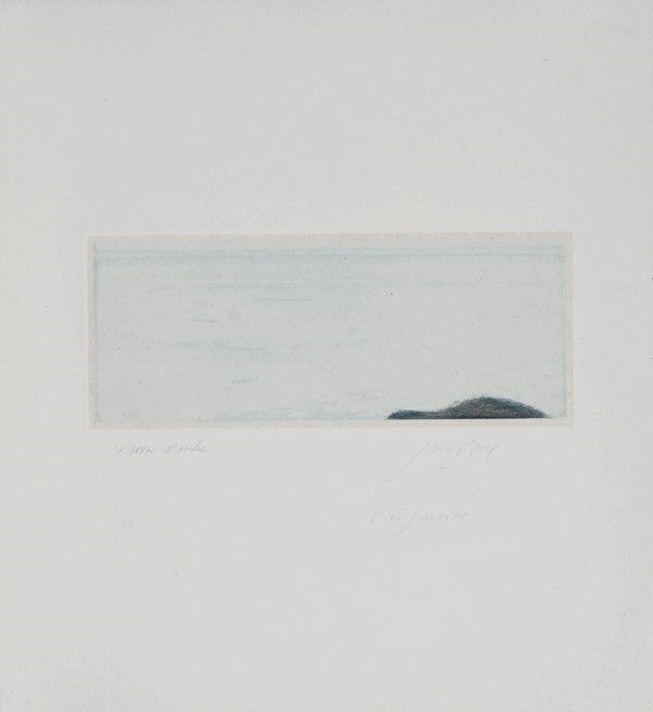 Piero Guccione : Senza titolo  - Acquaforte, Acquatinta - Asta Autori dell'800-900, Moderni e Contemporanei, Grafica ed Edizioni - Galleria Pananti Casa d'Aste