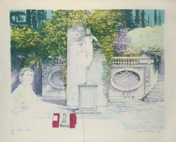 Mario Fallani : Giardino  (1974)  - Litografia - Asta GRAFICA ED EDIZIONI - Galleria Pananti Casa d'Aste