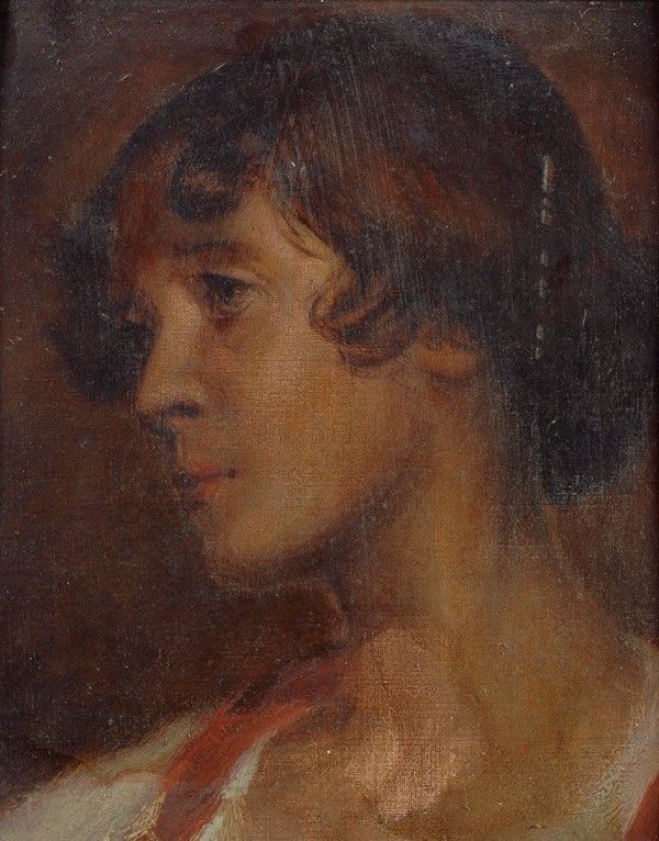 Anonimo, inizi XX sec. - Ritratto di giovane donna