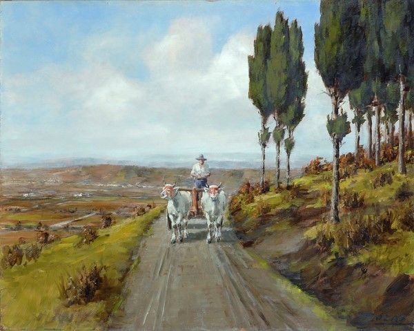 Mario Bordi : Orizzonti toscani  - Olio su masonite - Auction Autori dell'800-900, Moderni e Contemporanei, Grafica ed Edizioni - Galleria Pananti Casa d'Aste