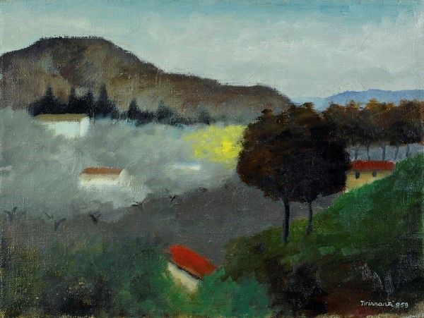 Nino Tirinnanzi : Paesaggio  (1959)  - Olio su tela - Auction STORART: Dipinti, oggetti, arredi dal XVII al XX sec. - II - Galleria Pananti Casa d'Aste