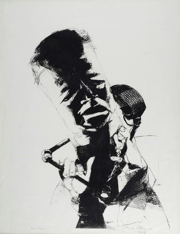 Ennio Calabria : Get off  - Lithography, - Auction GRAPHICS, AND EDITIONS - Galleria Pananti Casa d'Aste