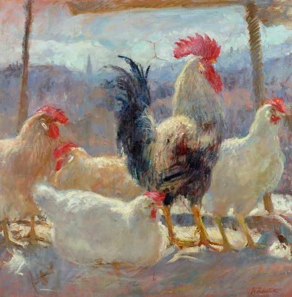 Giuseppe Fraschetti - Nel pollaio