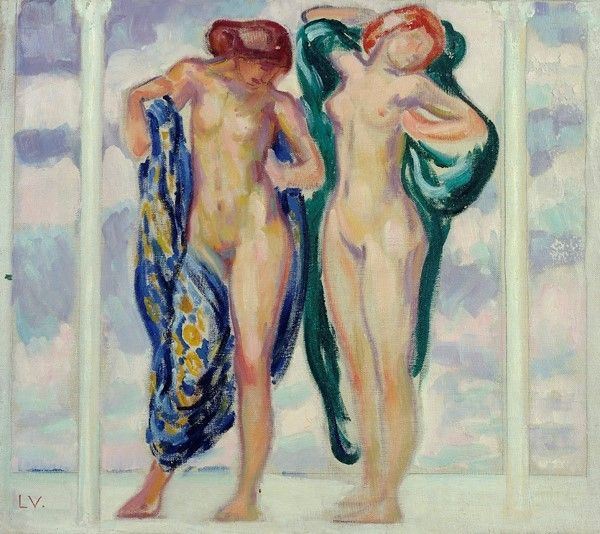 Attr. a Enrico Ludolf Verworner - Due nudi