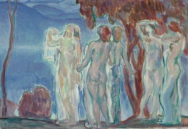 Attr. a Enrico Ludolf Verworner - Nudi