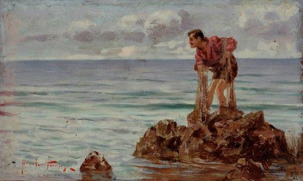 Angiolo Tommasi - La pesca