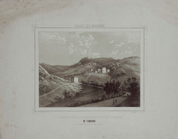 Alberto Pasini - Veduta dello stabilimento balneario di Tabiano