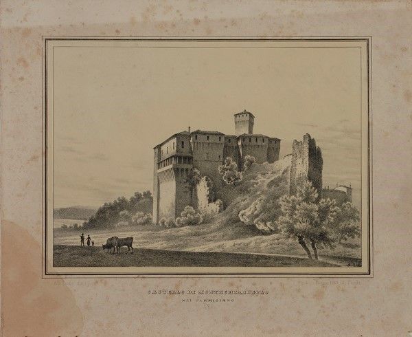 Alberto Pasini - Cartella di Sedici Litografie dei Castelli di Parma e Piacenza