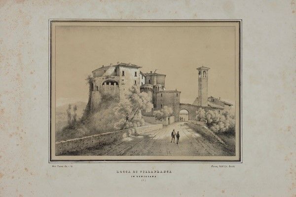 Alberto Pasini - Cartella di Sedici Litografie dei Castelli di Parma e Piacenza