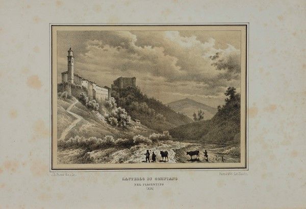 Alberto Pasini - Cartella di Sedici Litografie dei Castelli di Parma e Piacenza