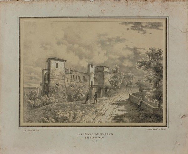 Alberto Pasini - Cartella di Sedici Litografie dei Castelli di Parma e Piacenza