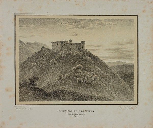 Alberto Pasini - Cartella di Sedici Litografie dei Castelli di Parma e Piacenza