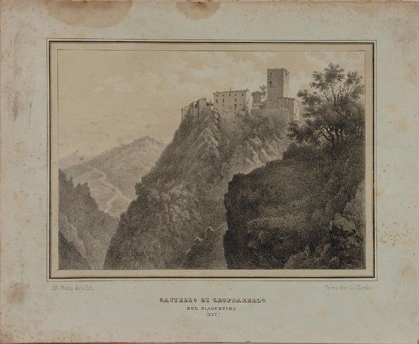 Alberto Pasini - Cartella di Sedici Litografie dei Castelli di Parma e Piacenza