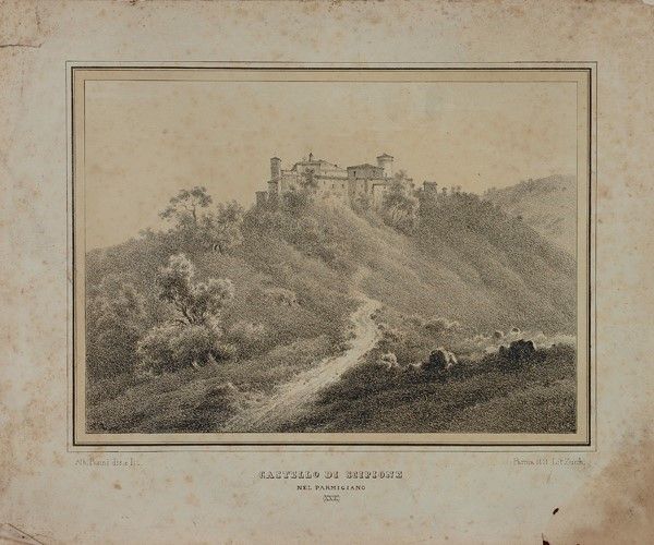 Alberto Pasini - Cartella di Sedici Litografie dei Castelli di Parma e Piacenza
