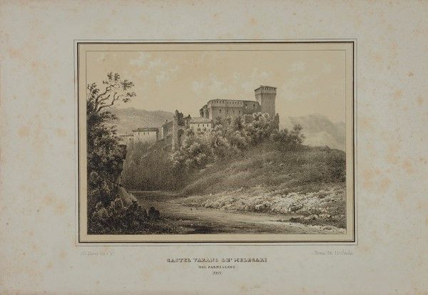 Alberto Pasini - Cartella di Sedici Litografie dei Castelli di Parma e Piacenza
