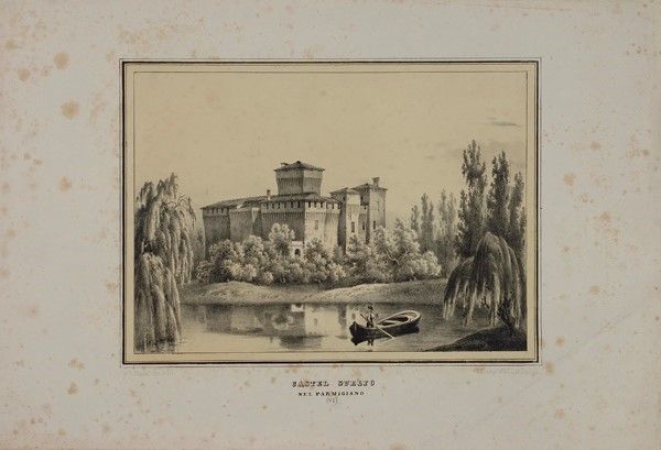 Alberto Pasini - Cartella di Sedici Litografie dei Castelli di Parma e Piacenza