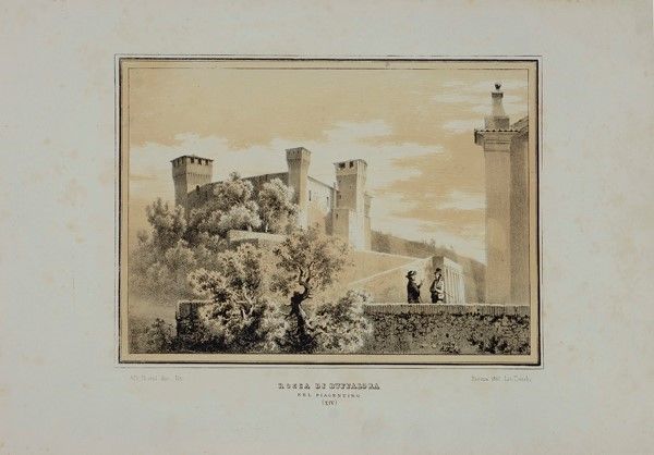 Alberto Pasini - Cartella di Sedici Litografie dei Castelli di Parma e Piacenza