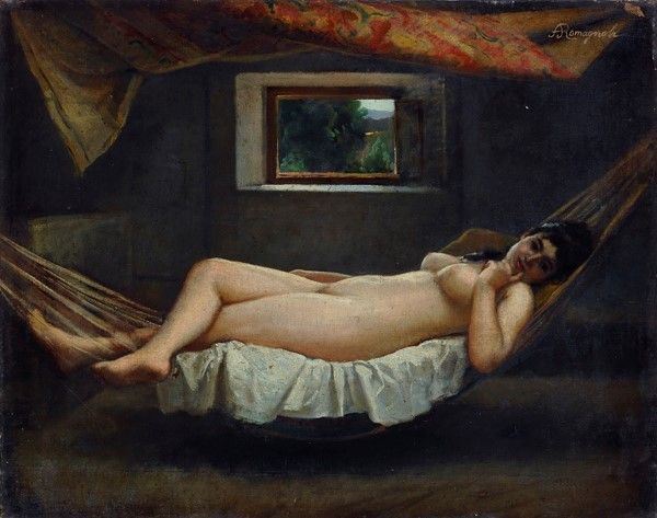 Angiolo Romagnoli - Nudo Sdraiato