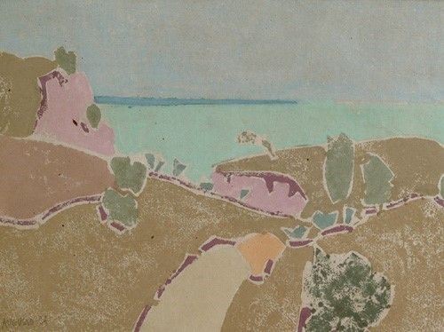 Mario Augusto : Paesaggio  (1934)  - Tempera - Asta ARTE MODERNA - Galleria Pananti Casa d'Aste