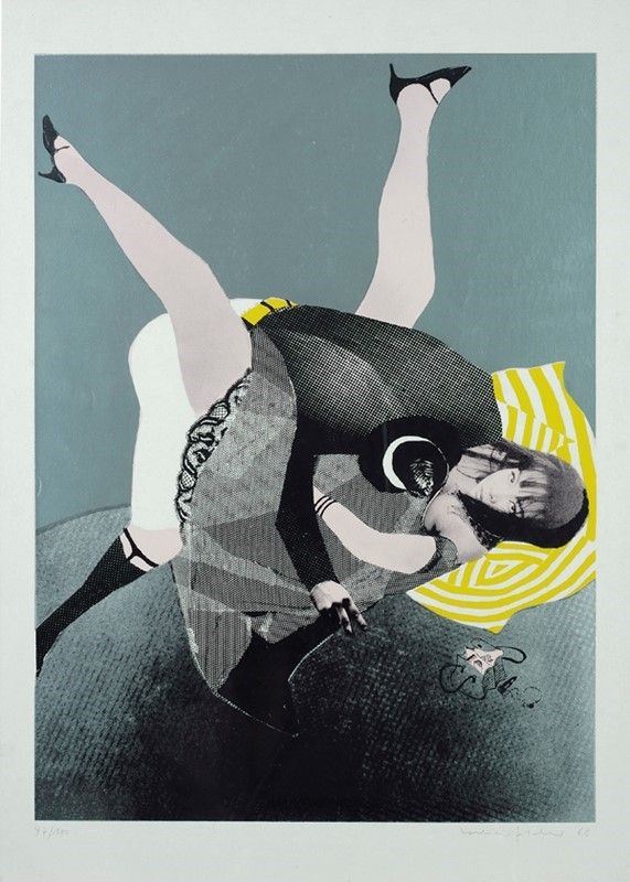 Lothar Fischer : Senza titolo  (1968)  - Serigrafia - Asta Autori dell'800-900, Moderni e Contemporanei, Grafica ed Edizioni - Galleria Pananti Casa d'Aste