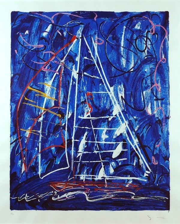 Mario Schifano : Senza titolo  - Serigrafia - Asta Autori dell'800-900, Moderni e Contemporanei, Grafica ed Edizioni - Galleria Pananti Casa d'Aste