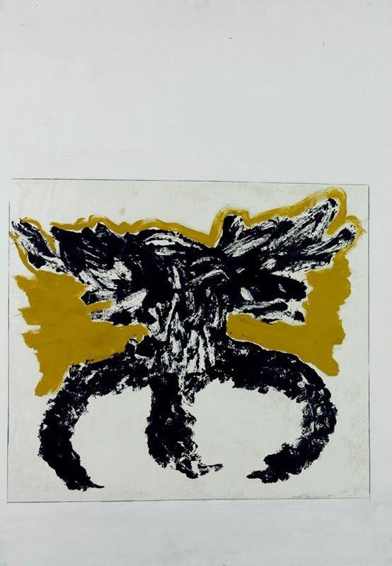 Franco Angeli : Frammento  (1966)  - Tecnica mista - Auction Autori dell'800-900, Moderni e Contemporanei, Grafica ed Edizioni - Galleria Pananti Casa d'Aste