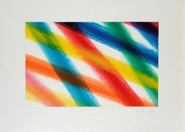 Piero Dorazio : Parafonia  (1986)  - Acquatinta - Asta Autori dell'800-900, Moderni e Contemporanei, Grafica ed Edizioni - Galleria Pananti Casa d'Aste