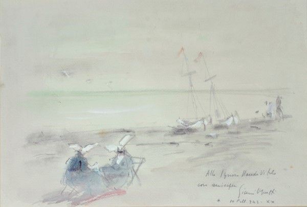 Gianni Vagnetti - Spiaggia con Monache