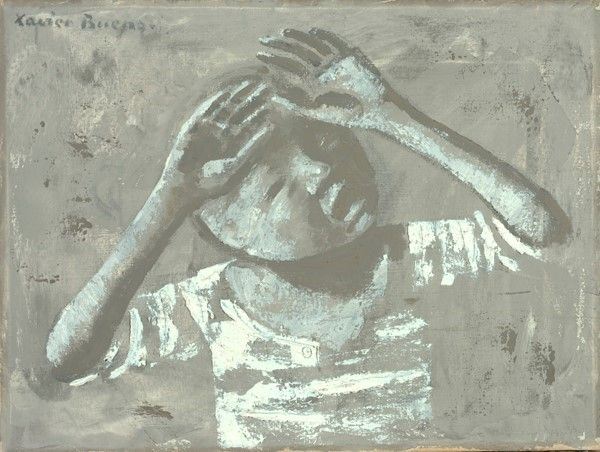 Xavier Bueno : Bambino  (1968)  - Olio su tela - Asta Autori dell'800-900, Moderni e Contemporanei, Grafica ed Edizioni - Galleria Pananti Casa d'Aste